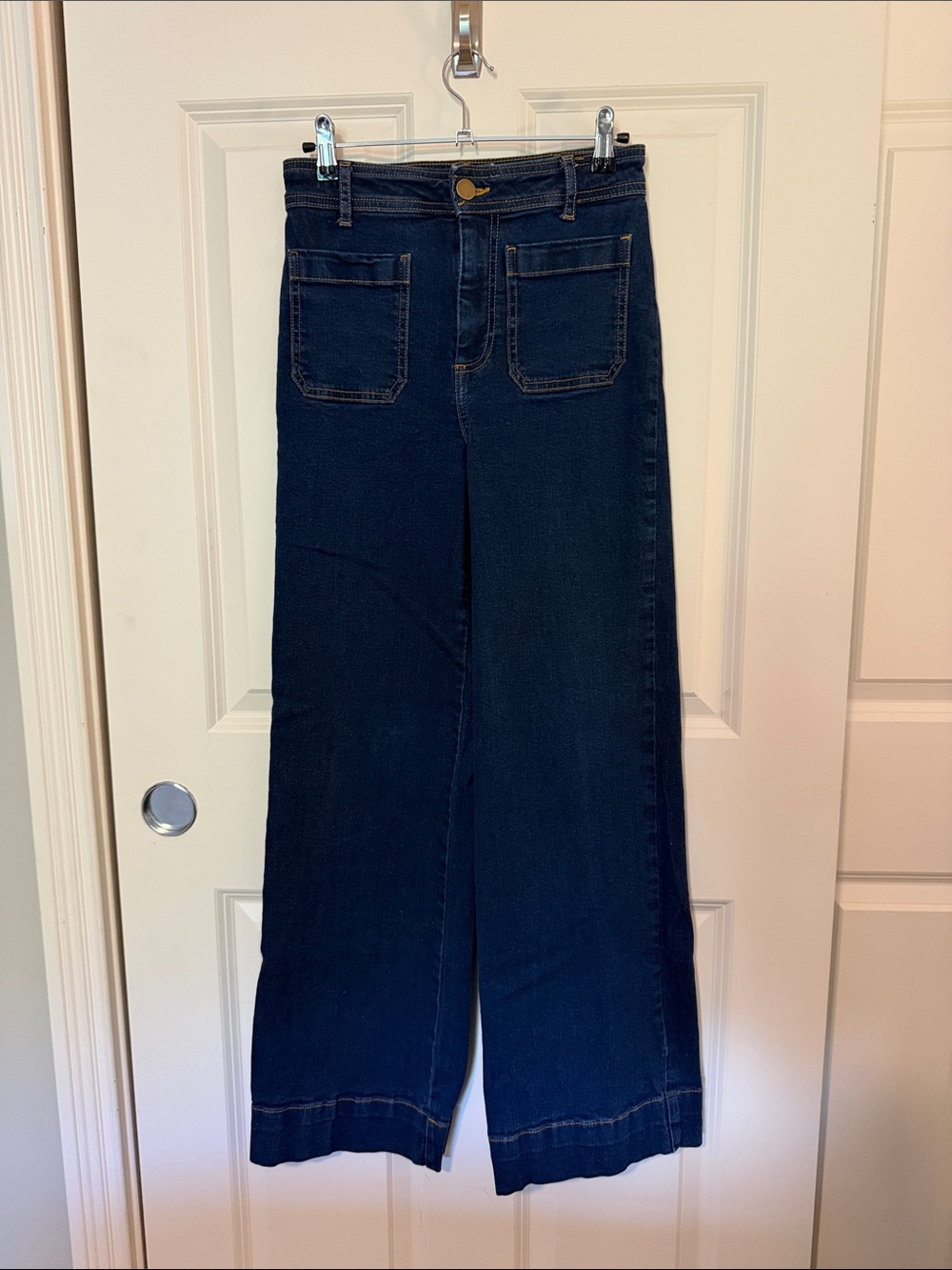 Bagatelle Collection High-Rise Wide Leg Women’s Jeans — Dark Indigo
